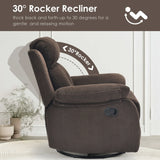 Small Swivel Rocker Recliner Chair For Small Spaces - Omega Lifestyles