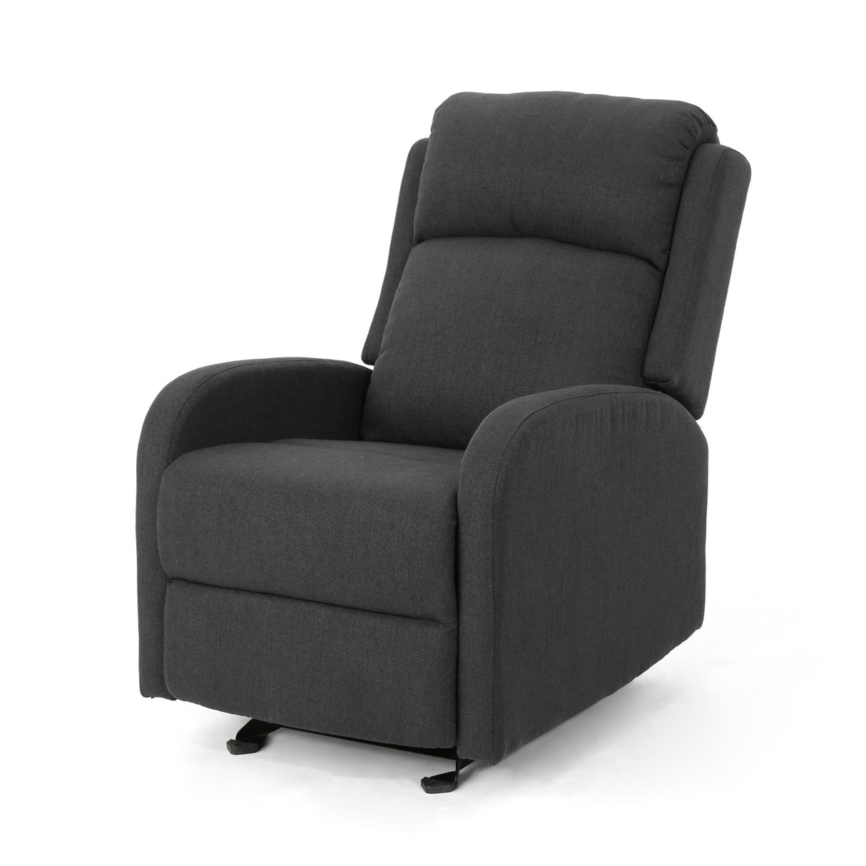 Plush Waterfall Backrest Fabric Manual Rocker Recliner