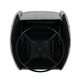 Manual Rocker Swivel Linen Upholstered Recliner Chair With Pillows - Omega Lifestyles