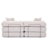 Modular Folding Corduroy Convertible Sofa Bed - Omega Lifestyles
