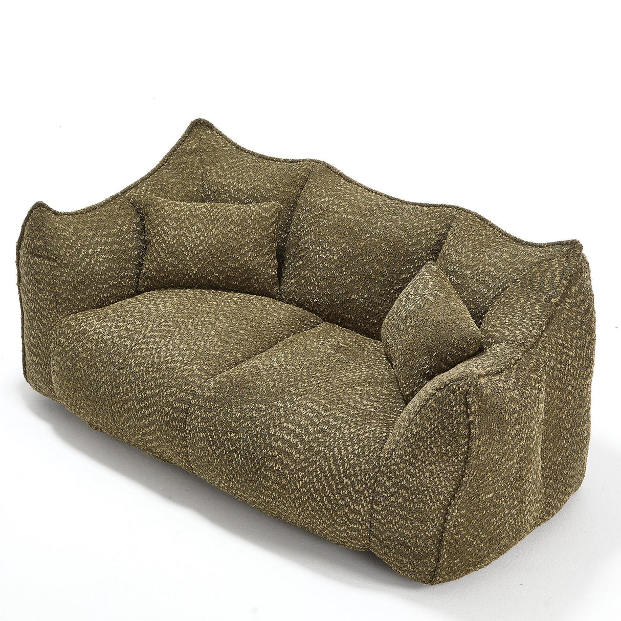 Dual Chenille Bean Bag Chair With High Resilience Foam Core - Omega Lifestyles