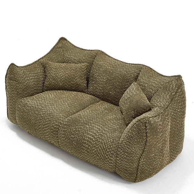 Dual Chenille Bean Bag Chair With High Resilience Foam Core - Omega Lifestyles