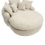 Oversized Chenille Memory Foam Bean Bag Sofa With Pillows - Omega Lifestyles