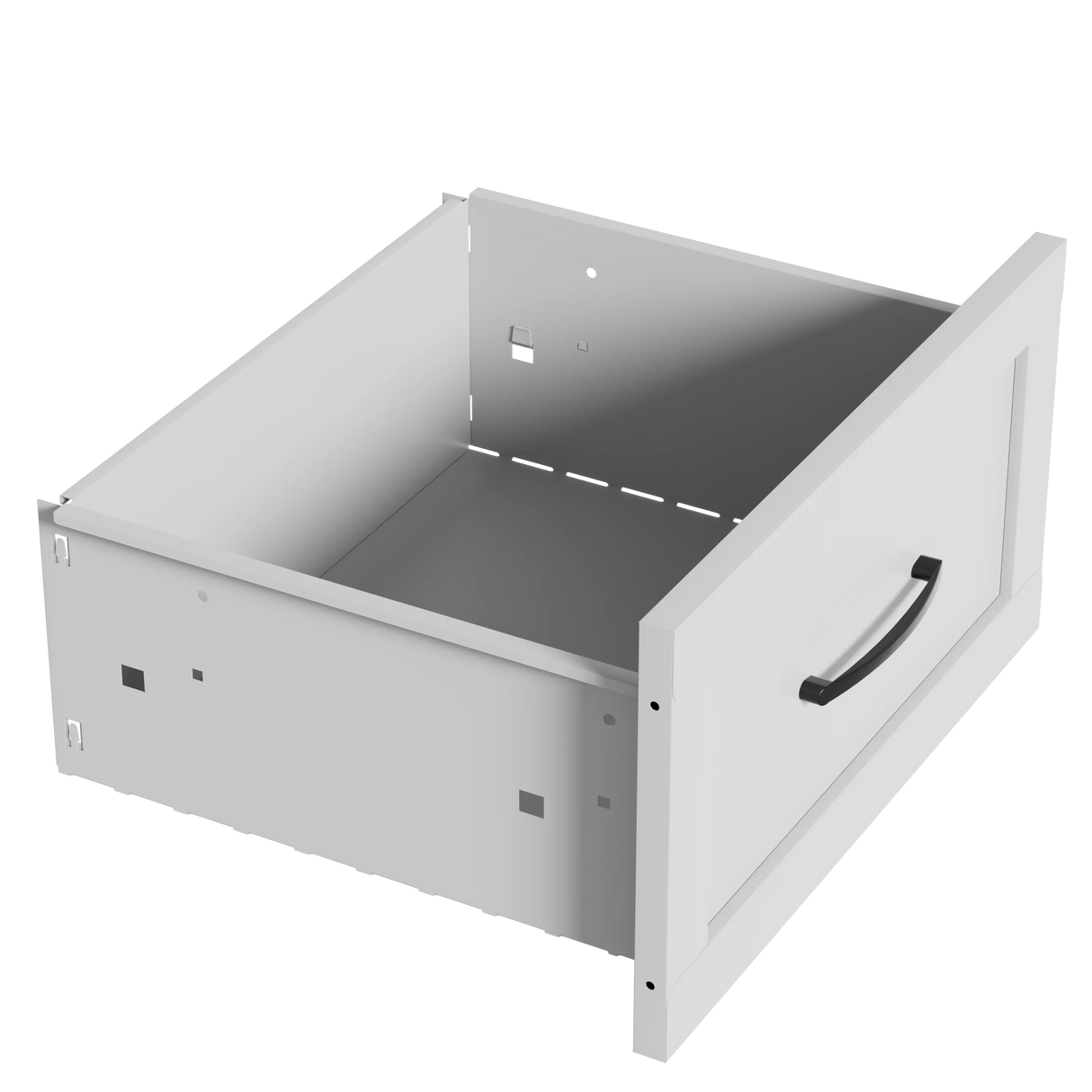 9-Drawer White Metal Tall Dresser With Smooth Drawers - Omega Lifestyles