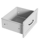 9-Drawer White Metal Tall Dresser With Smooth Drawers - Omega Lifestyles