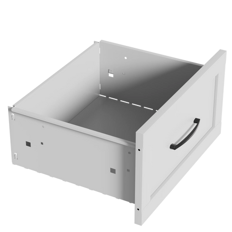 9-Drawer White Metal Tall Dresser With Smooth Drawers - Omega Lifestyles