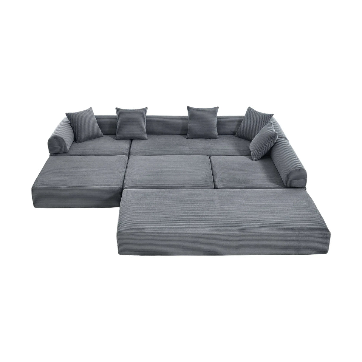 Convertible Corduroy Memory Foam Folding Sofa Bed - Omega Lifestyles
