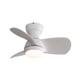 23-Inch White Indoor Ceiling Fan With LED Light
