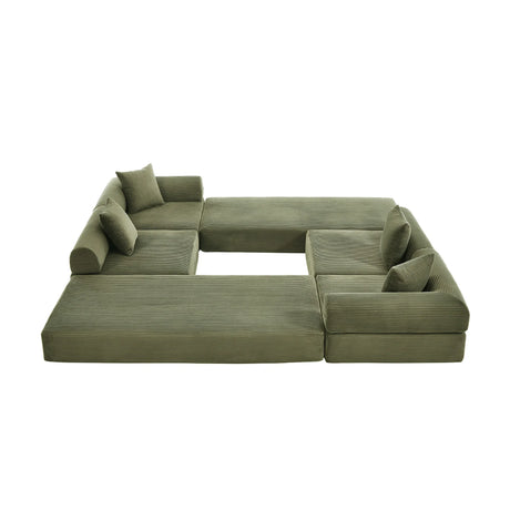 Convertible Folding Corduroy Memory Foam Sofa Bed - Omega Lifestyles