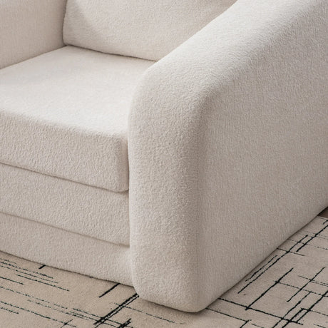 Convertible Chenille Sofa Bed With Folding Foam Cushion - Omega Lifestyles