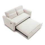 Velvet Pull Out Sofa Bed With Adjustable Backrest - Omega Lifestyles
