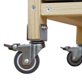 Farmhouse Solid Fir Wood Outdoor Kitchen Island Cart - Omega Lifestyles