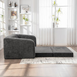 Convertible Chenille Loveseat Sofa Bed With Pillows - Omega Lifestyles