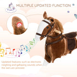 Kids Plush Rocking Horse Toy With Realistic Sounds - Omega Lifestyles