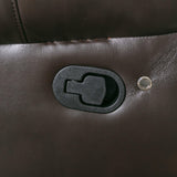 Manual Faux Leather Recliner Chair With Hidden Storage And LED - Omega Lifestyles