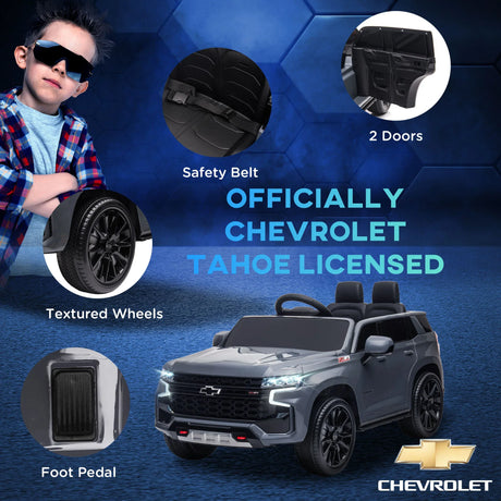 12V Licensed Chevrolet Tahoe Kids Ride-On Electric Car - Omega Lifestyles