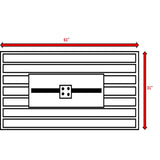 Espresso Aluminum Wicker Outdoor Propane Fire Pit Table - Omega Lifestyles