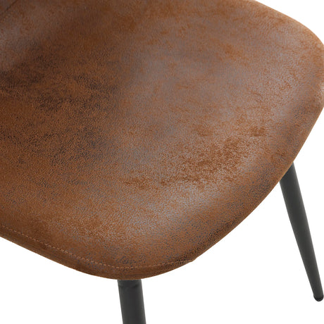 Transferred Walnut Leg Suede Backrest Dining Chair And Table Set - Omega Lifestyles