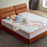 Queen Medium 12-Inch Hybrid Memory Foam Pocket Spring Mattress - Omega Lifestyles