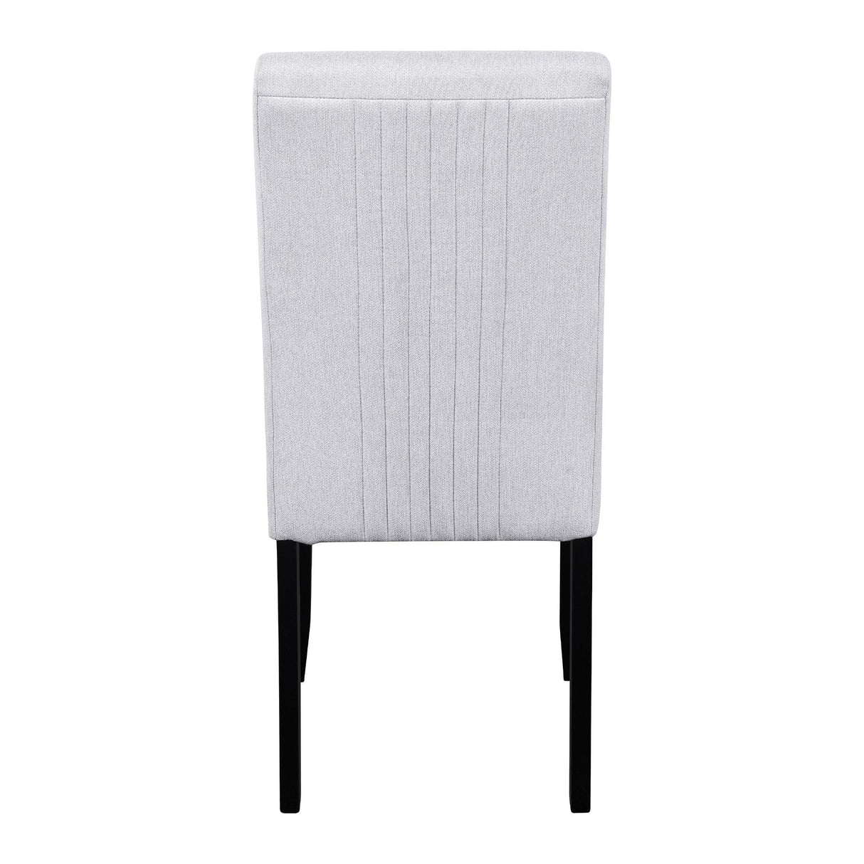 5-Piece Round Solid Wood Dining Table Set With Upholstered Chairs - Omega Lifestyles