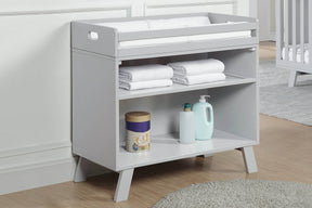 Solid Wood Gray Multi Purpose Convertible Changing Table - Omega Lifestyles