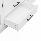 Modern Minimalist White MDF TV Stand With Storage - Sleep Galleria