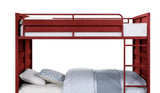 Metal Cargo Style Full Over Full Bunk Bed With Ladder - Omega Lifestyles