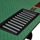 Modern 96-Inch Wood Poker Table With Cup Holders - Omega Lifestyles