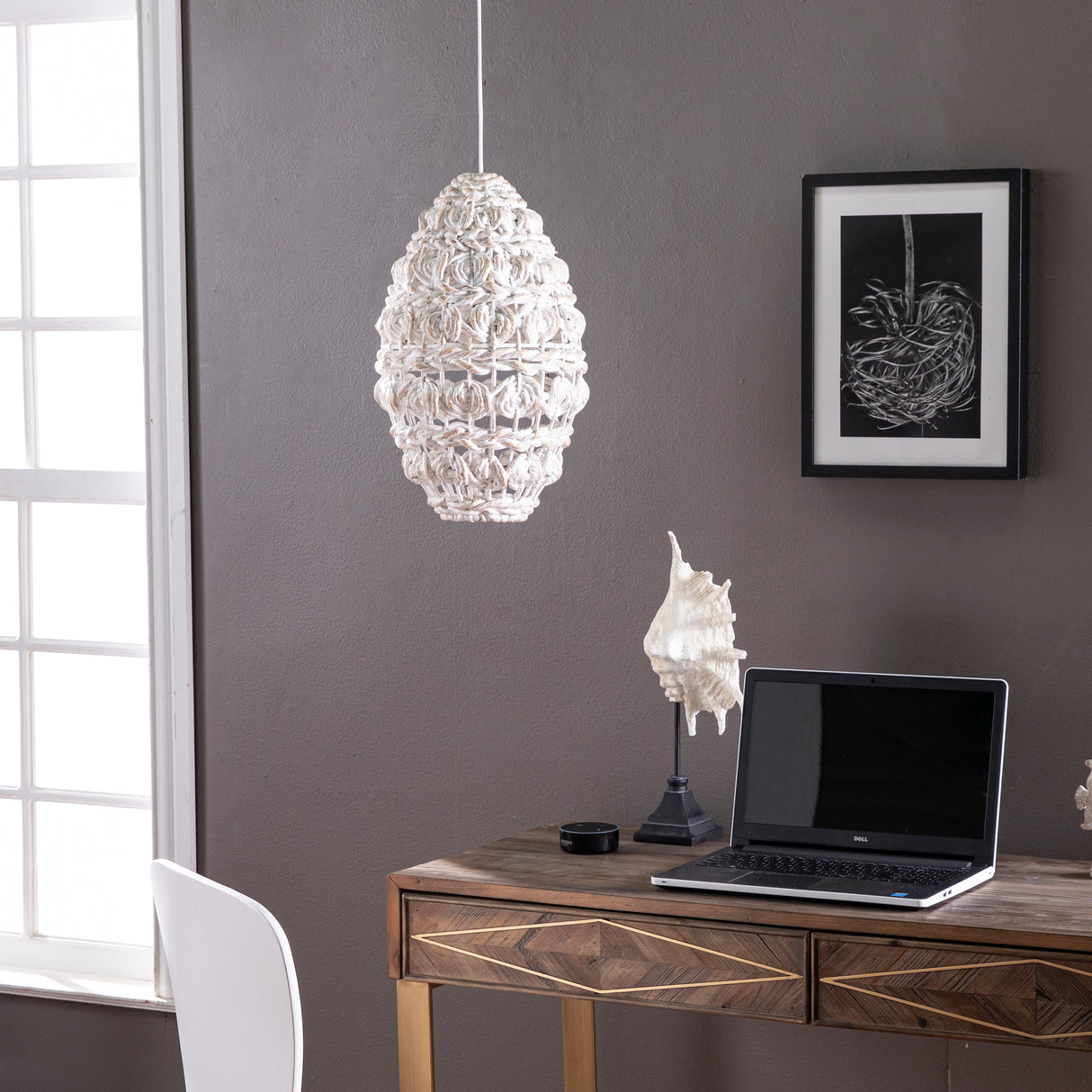 Woven Coastal Style Pendant Lighting Shade