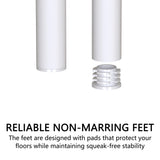 Twin Metal Daybed With Trundle White Bedroom Frame - Omega Lifestyles