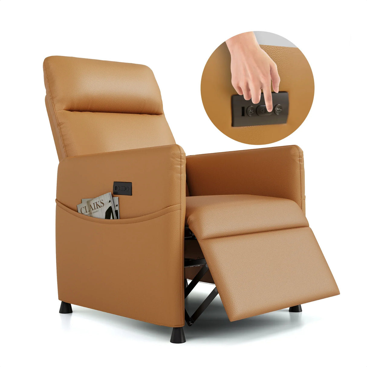 Brown Electric Power Lift Recliner Chair With Footrest - Omega Lifestyles