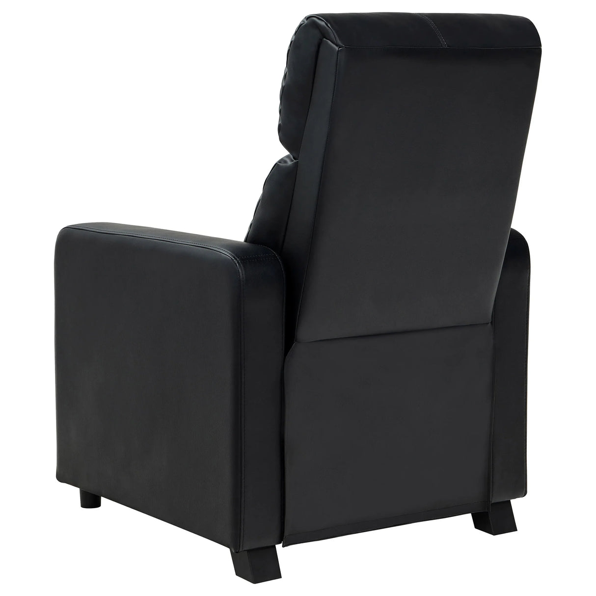 Warren Black Upholstered Three-Seat Home Theater Recliner Set - Omega Lifestyles