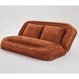 Convertible Adjustable Position Chenille Lazy Loveseat Sofa - Sleep Galleria