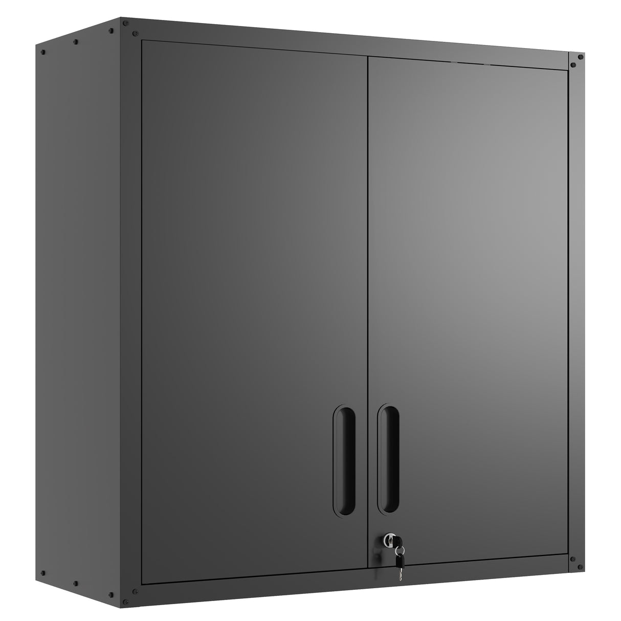 Modern Metal Wall-Mounted Storage Cabinet With Lock