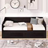 Twin Extendable Solid Wood Daybed With Trundle Drawers - Omega Lifestyles