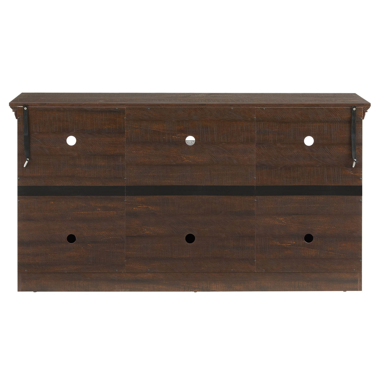 Farmhouse Espresso TV Stand With Fireplace Insert - Sleep Galleria