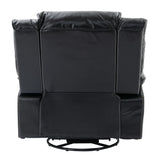 360-Degree Swivel Manual Rocking Leather Gel Recliner Chair - Omega Lifestyles