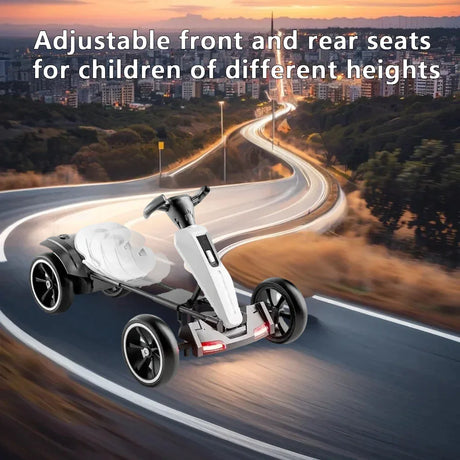 12V Foldable Kids Electric Pedal Go Kart With Adjustable Seat - Omega Lifestyles
