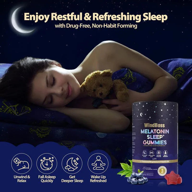 Melatonin Sleep Aid Gummies Natural Relaxation Supplement - Omega Lifestyles