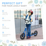 Kids Adjustable Height Big Wheel Steel Kick Scooter - Omega Lifestyles