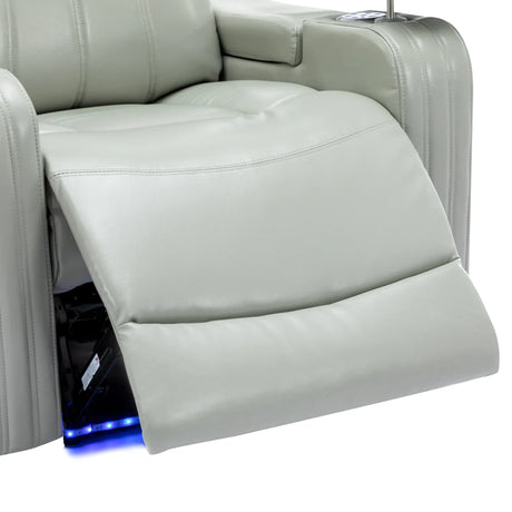 Modern PU Leather Power Recliner Chair With Bluetooth Speaker - Omega Lifestyles