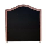 Twin Pink Fabric Upholstered Bed Frame - Omega Lifestyles