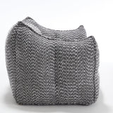 Chenille Bean Bag Chair With Resilient Foam - Omega Lifestyles