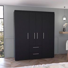 Modern Multi-Section Bedroom Wardrobe With Drawers - Omega Lifestyles