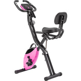 Foldable Magnetic Resistance Exercise Bike With Backrest - Omega Lifestyles