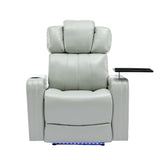Modern PU Leather Power Recliner Chair With Bluetooth Speaker - Omega Lifestyles
