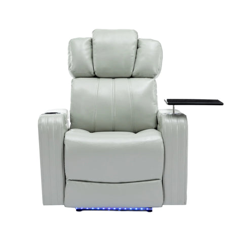 Modern PU Leather Power Recliner Chair With Bluetooth Speaker - Omega Lifestyles