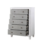 Transitional White Synthetic Wood Storage Chest - Omega Lifestyles
