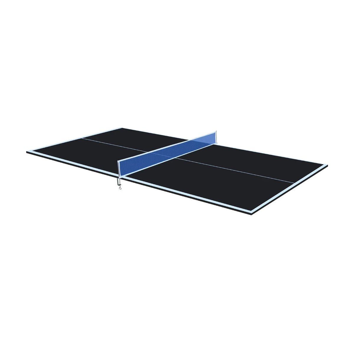 Foldable Portable Black MDF Ping Pong Conversion Table Top - Omega Lifestyles
