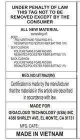 Power Swivel Blue PU Leather Recliner Chair With Tray Table - Omega Lifestyles